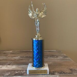 Congrats on adulting trophy